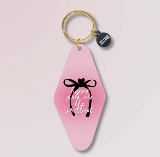 Happy girls keychain