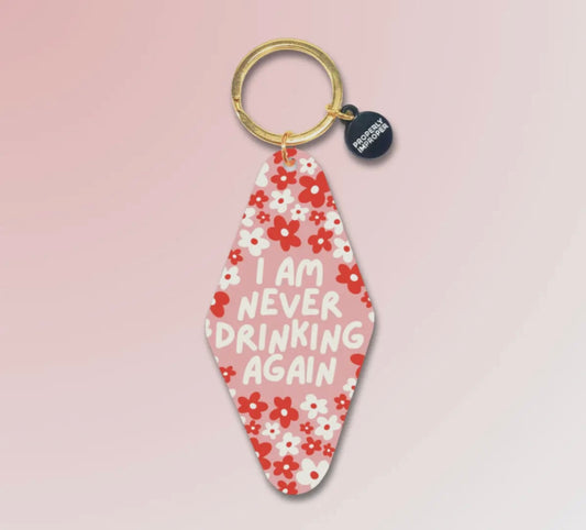 Never drinking keychain