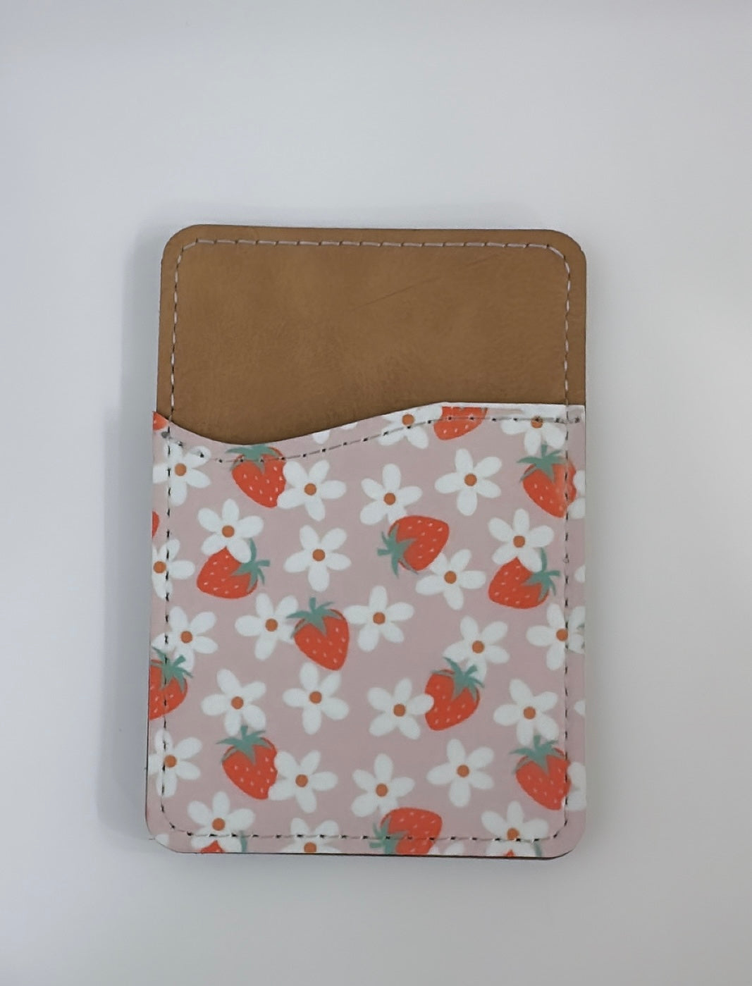 Strawberry phone wallet