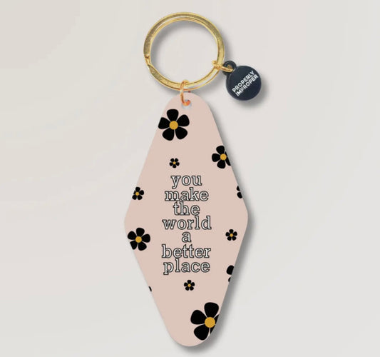 World a better place keychain