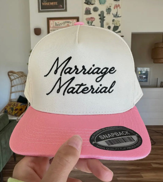 Marriage material trucker hat